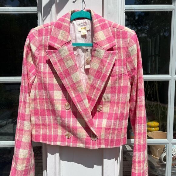 Anthropologie Maeve Plaid Double Breasted Jacket NWT - Picture 11 of 13